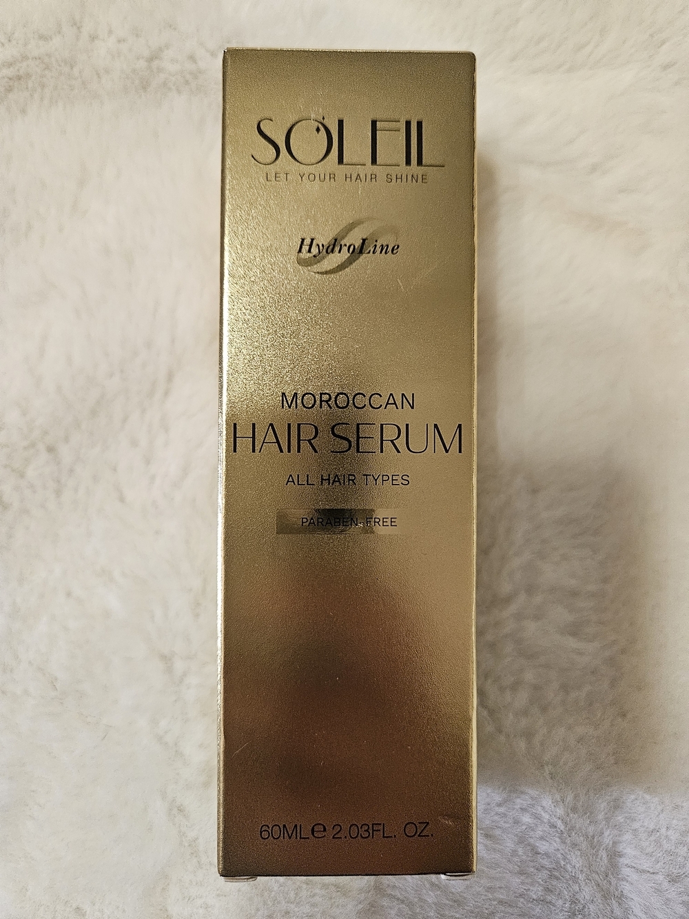 Soleil Moroccan Hair Serum — Gold Shine for All Hair Types